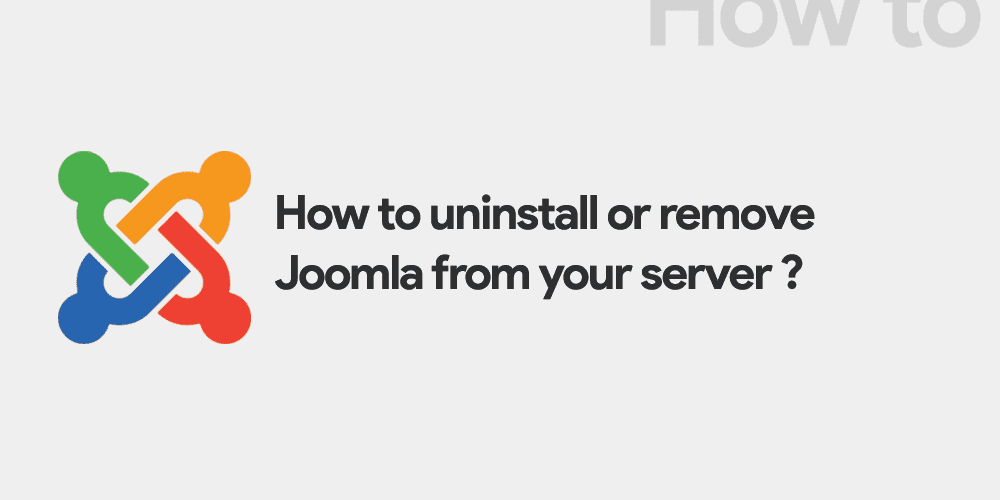 How to Uninstall Joomla?