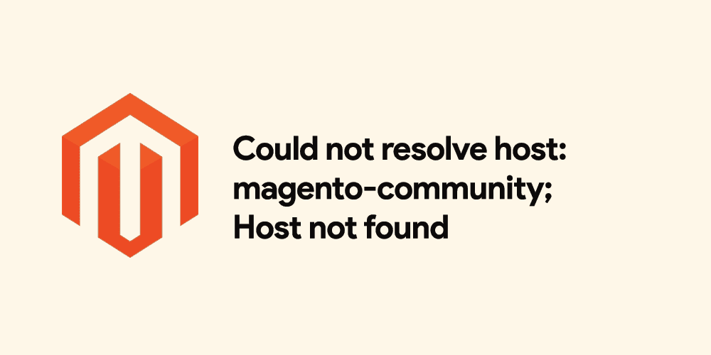 Could not resolve host: magento-community; Host not found