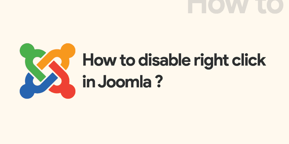 How to disable right click in Joomla?