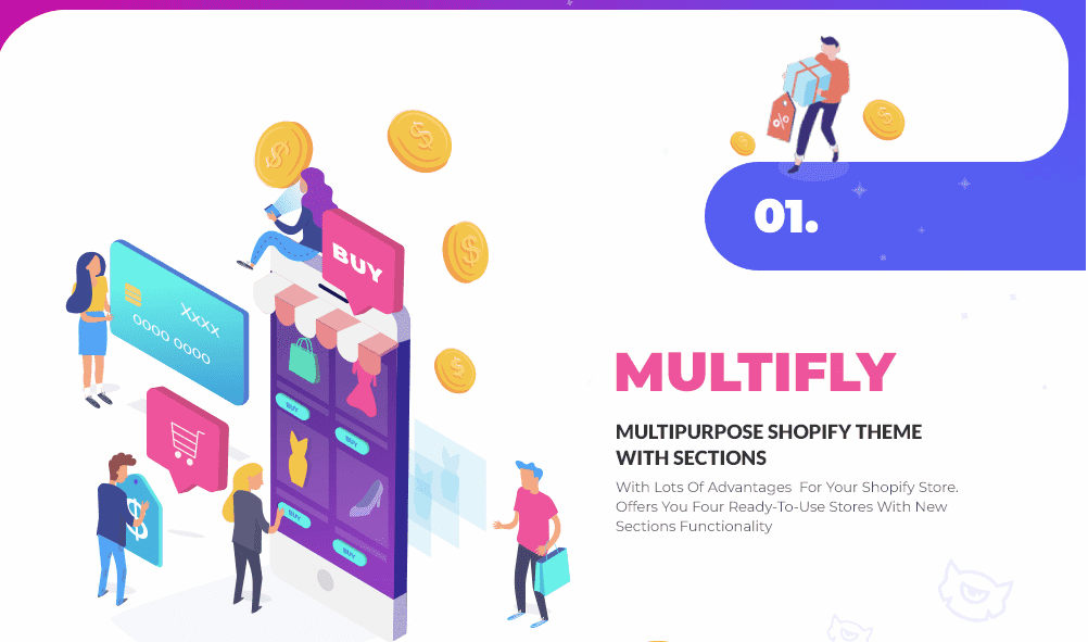 Shopify Responsive Theme &#8211; Multify [Infographics]